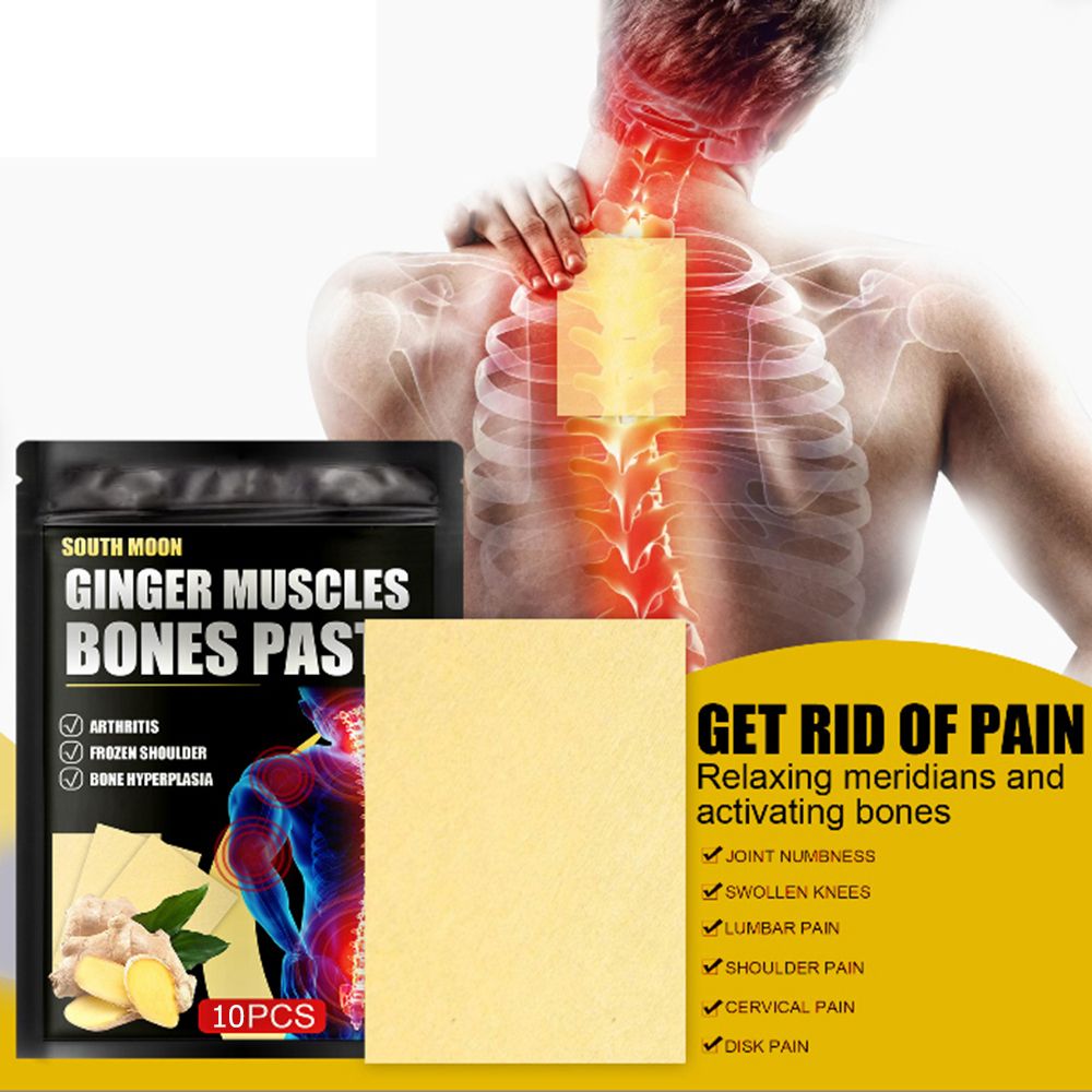 10PCS Ginger Tendon And Bone Patch Repair Damaged Relieve
