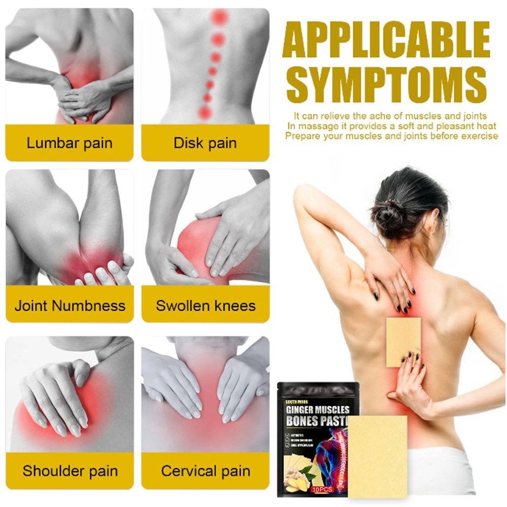10PCS Ginger Tendon And Bone Patch Repair Damaged Relieve