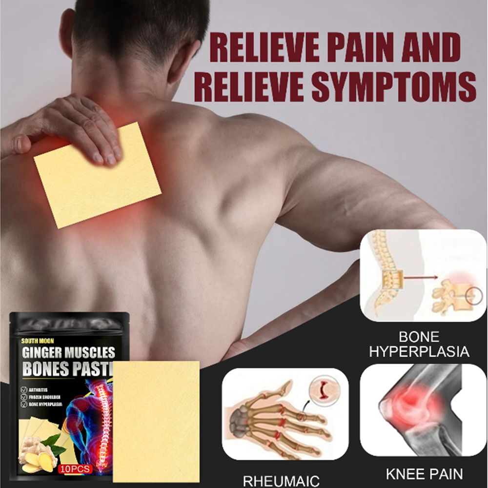 10PCS Ginger Tendon And Bone Patch Repair Damaged Relieve