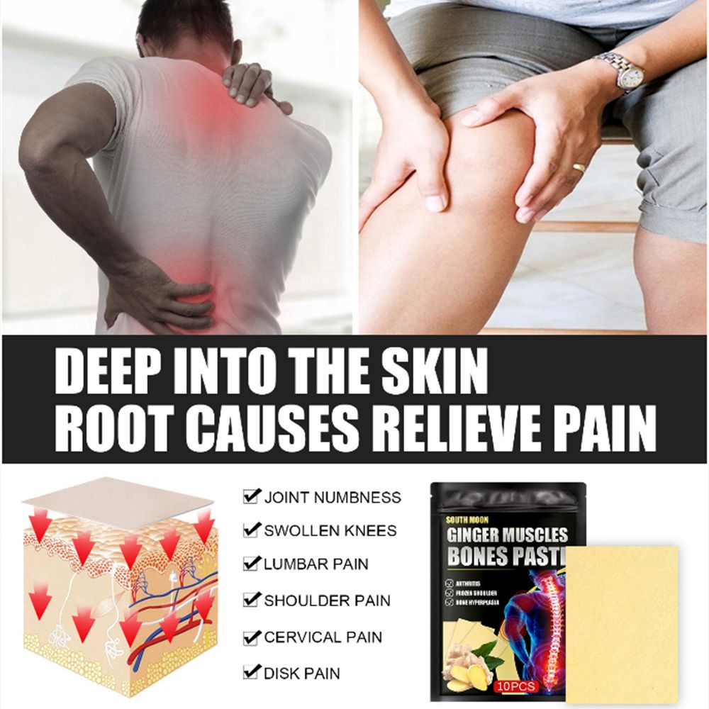 10PCS Ginger Tendon And Bone Patch Repair Damaged Relieve