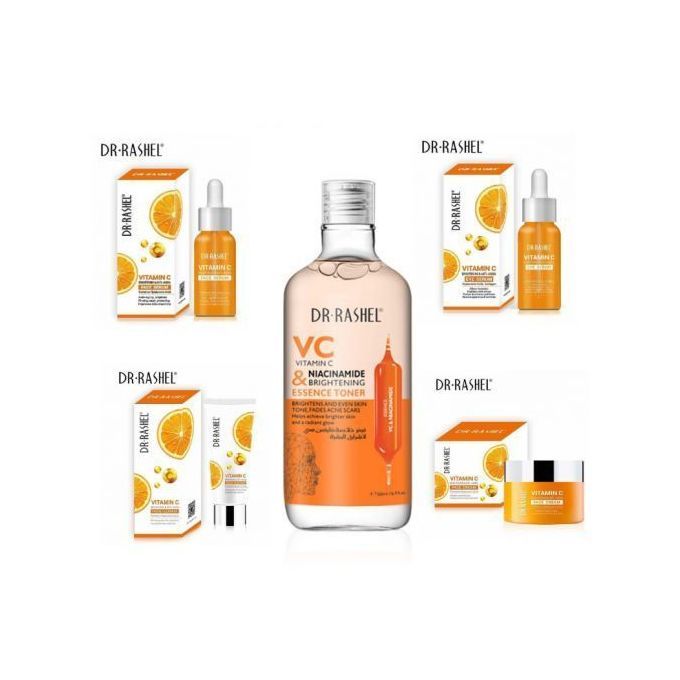 Complete Facial Care Set - Face Toner, Face Cream, Eye Serum, Face Serum & Facial Cleanser