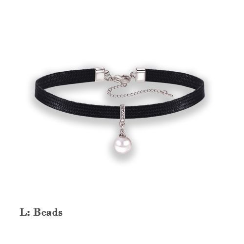 Ladies Necklace Black Neckband Clavicle Chain Women's Personality Choker L