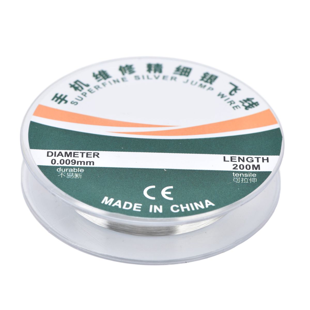 Superfine Sier Jumping Wire Ultra Fine 200m Length 0.009mm
