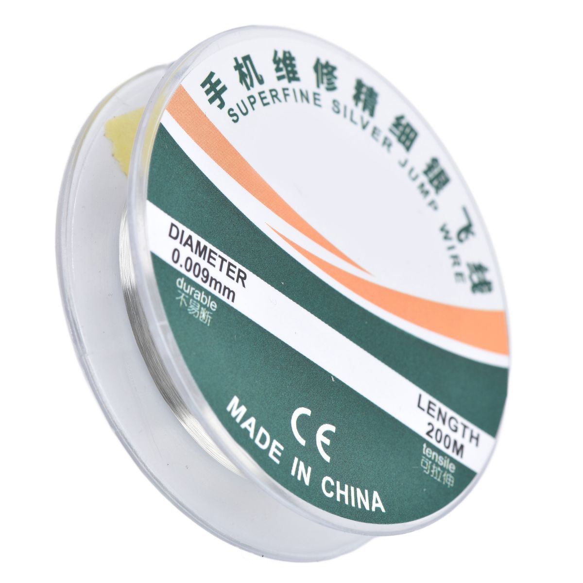 Superfine Sier Jumping Wire Ultra Fine 200m Length 0.009mm