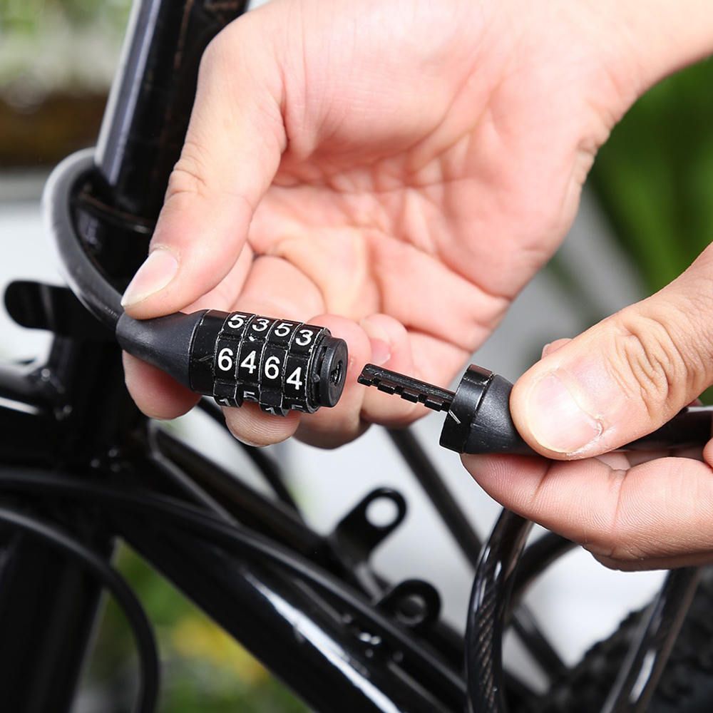1 Pc Bike Bicycle Lock Cable Heavy Duty Combination Chain
