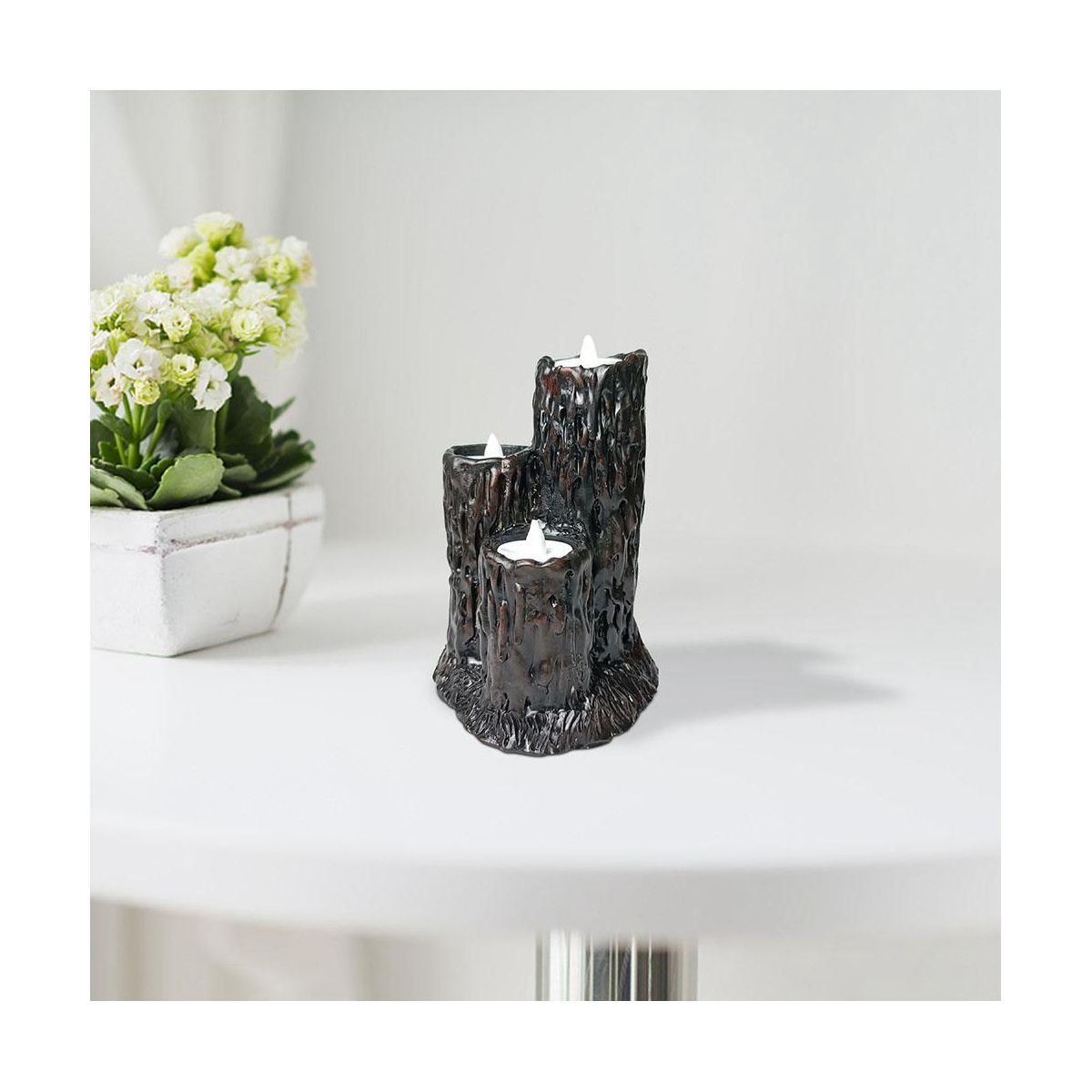 Hand-Poured Unscented Candle, Smokeless Cotton Wick Pillar