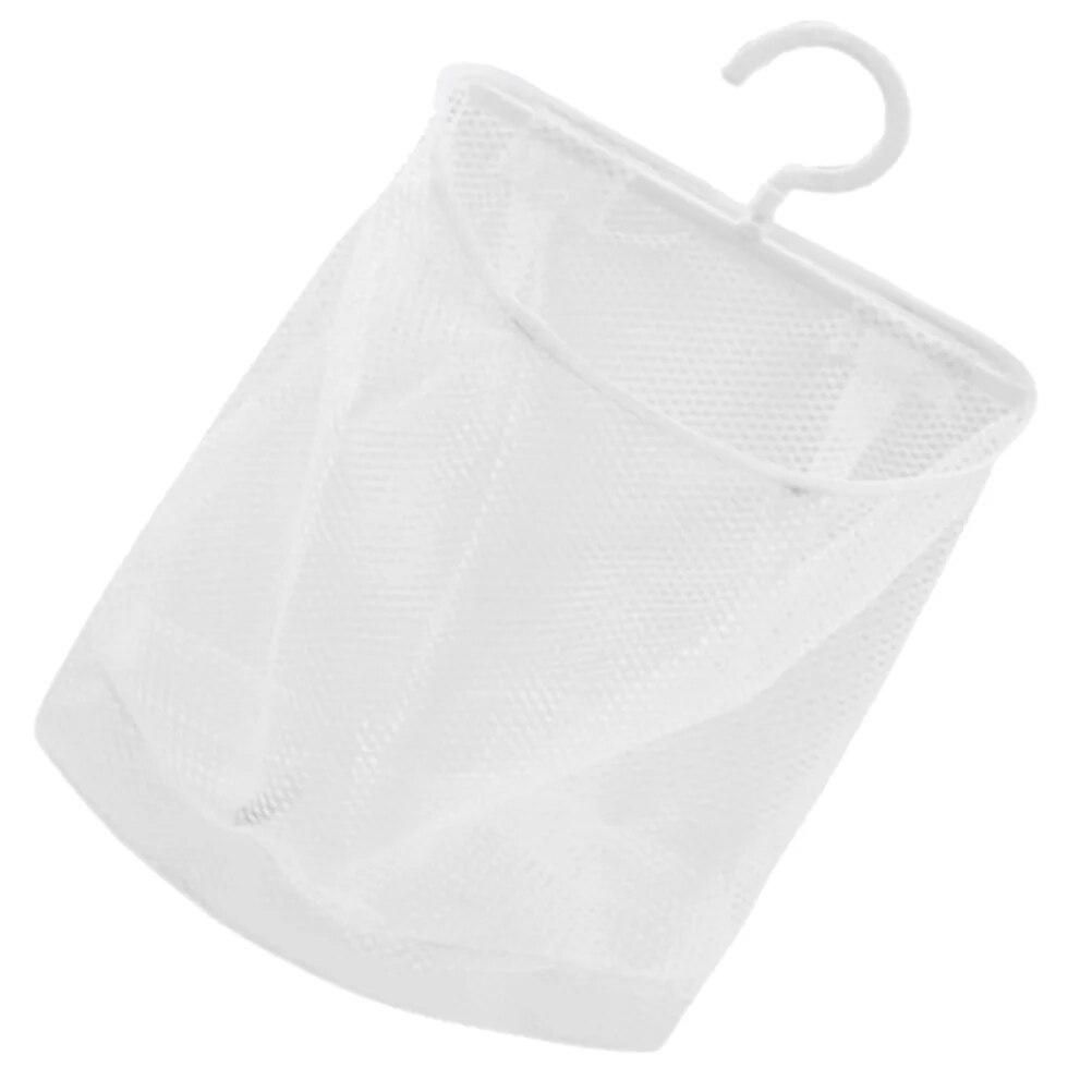 Clothespin Bag Hanging Mesh Toddler Bath Toy Organizer Hanging Mesh Fruit Vegetable Storage Bag Pegs