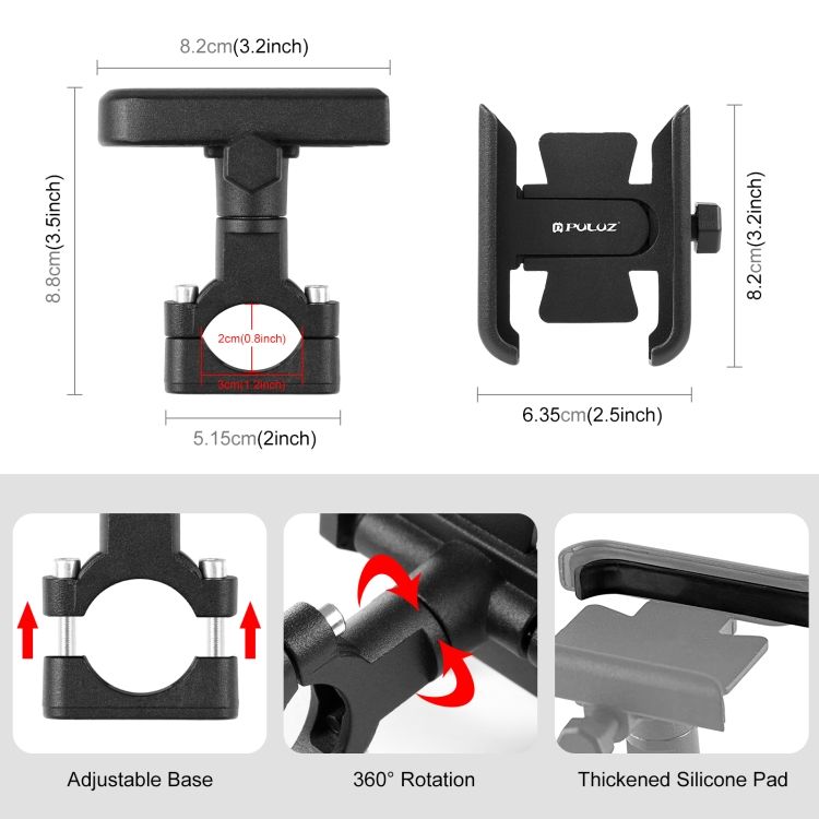 Motorcycle Bicycle Navigation Aluminum Alloy Phone Holder