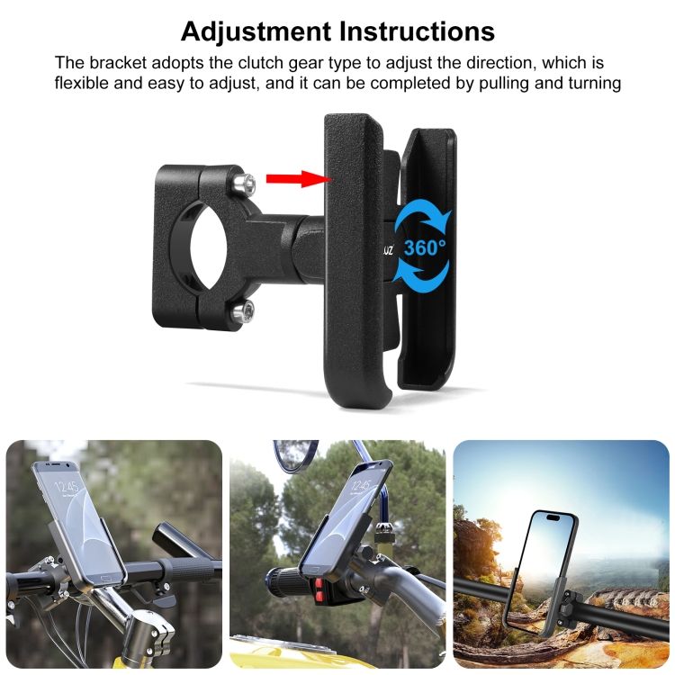 Motorcycle Bicycle Navigation Aluminum Alloy Phone Holder