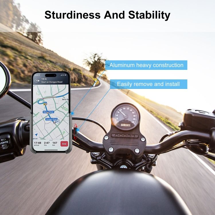 Motorcycle Bicycle Navigation Aluminum Alloy Phone Holder