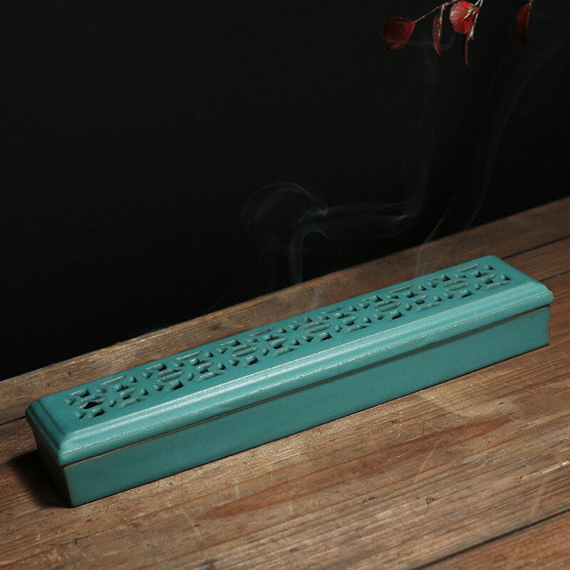 Box Stick Holder Spices Fragrance Home Blue