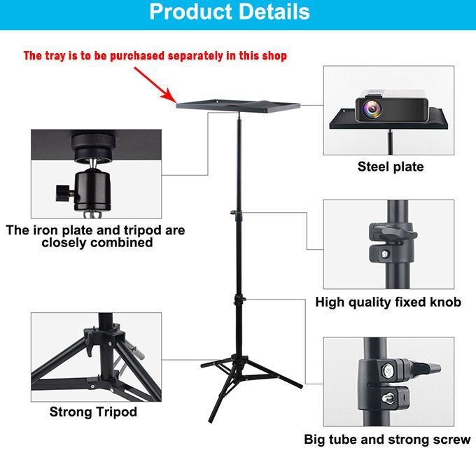 160cm Portable Projector Bracket Projector Tripod Universal Stand