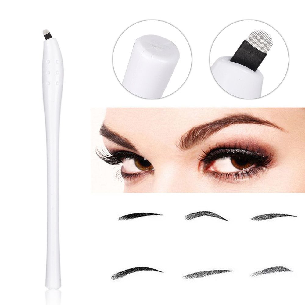10pcs Eyebrow Tattoo Pens Tattoo Needles Microblading Pen