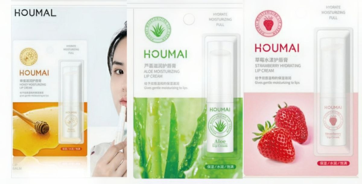 3in1 Moisturising, Soothing & Repair Lip Balm ( Strawberry, Honey & Aloe Vera  Lip Balm )