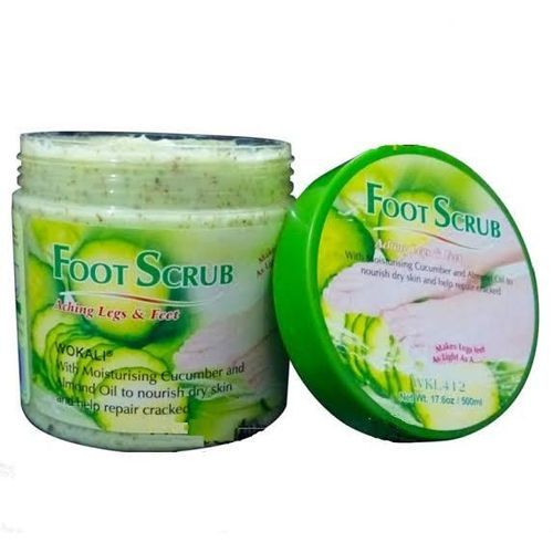 Foot Scrub With Cucumber And Almond Oil