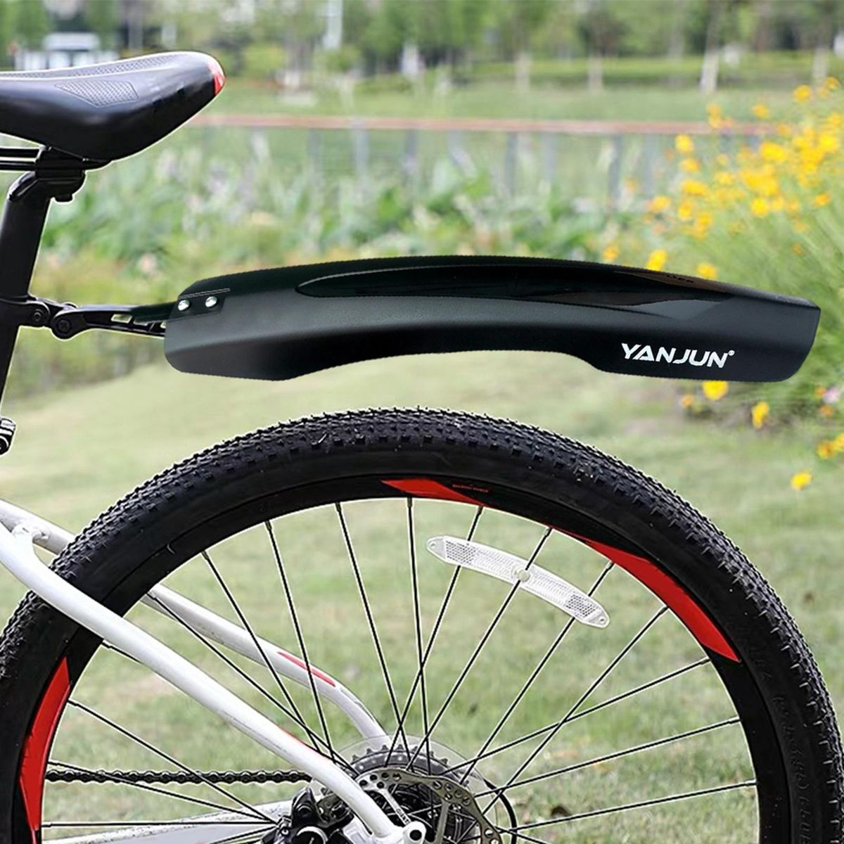 Mountain Road Bike Mudguard Set Portable  Mud Black
