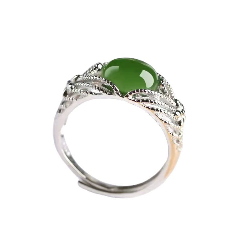2Pcs/Set  Couple Emerald Rings For Best Friends Lovers Valentines