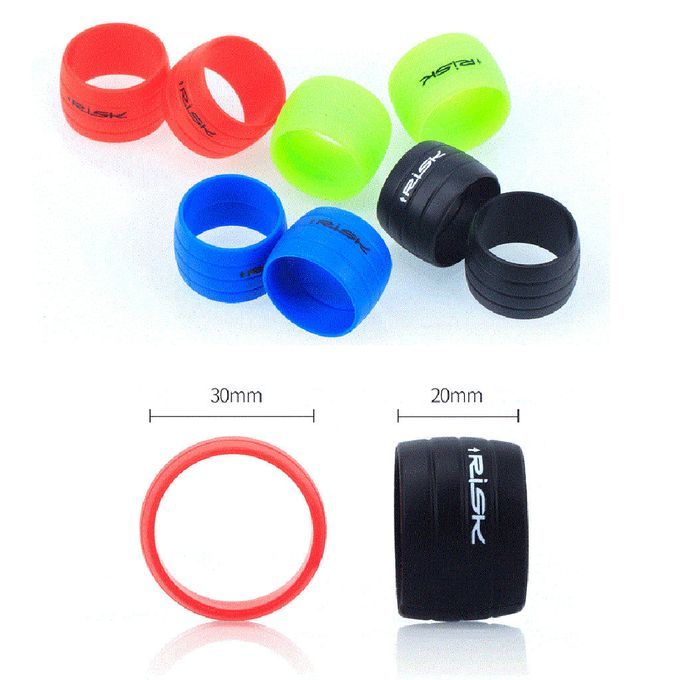 2x Bike Handlebar Drop Bar Tape Winding Loop Belt End Fixing Ring Red