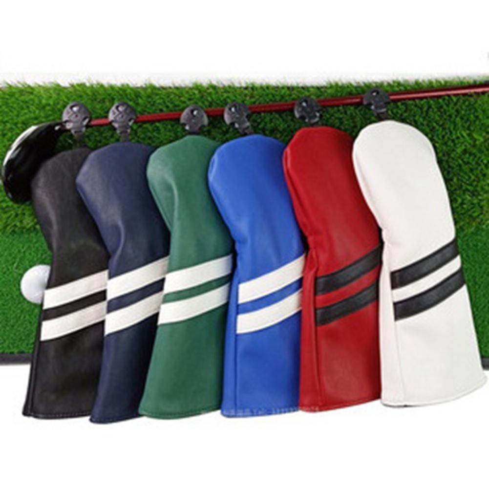 New Golf Wood Club Cover Double Stripe Wood Club Head Cover