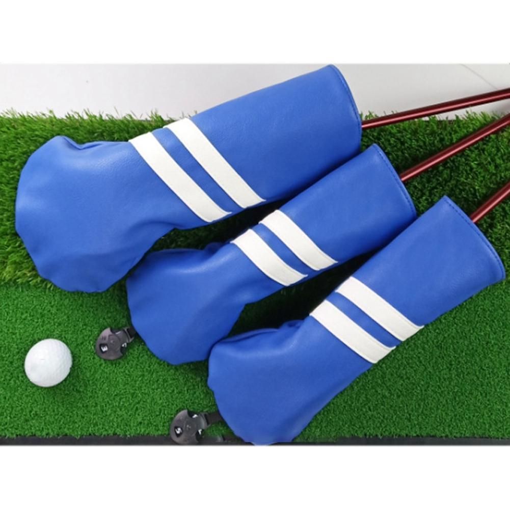 New Golf Wood Club Cover Double Stripe Wood Club Head Cover