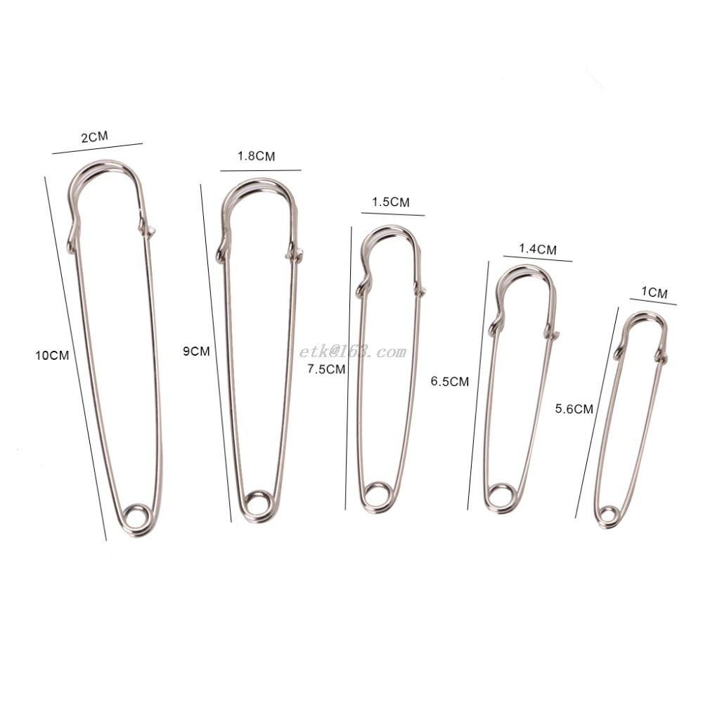5pcs Heavy Duty Safety Pins Stainless Steel For Ki