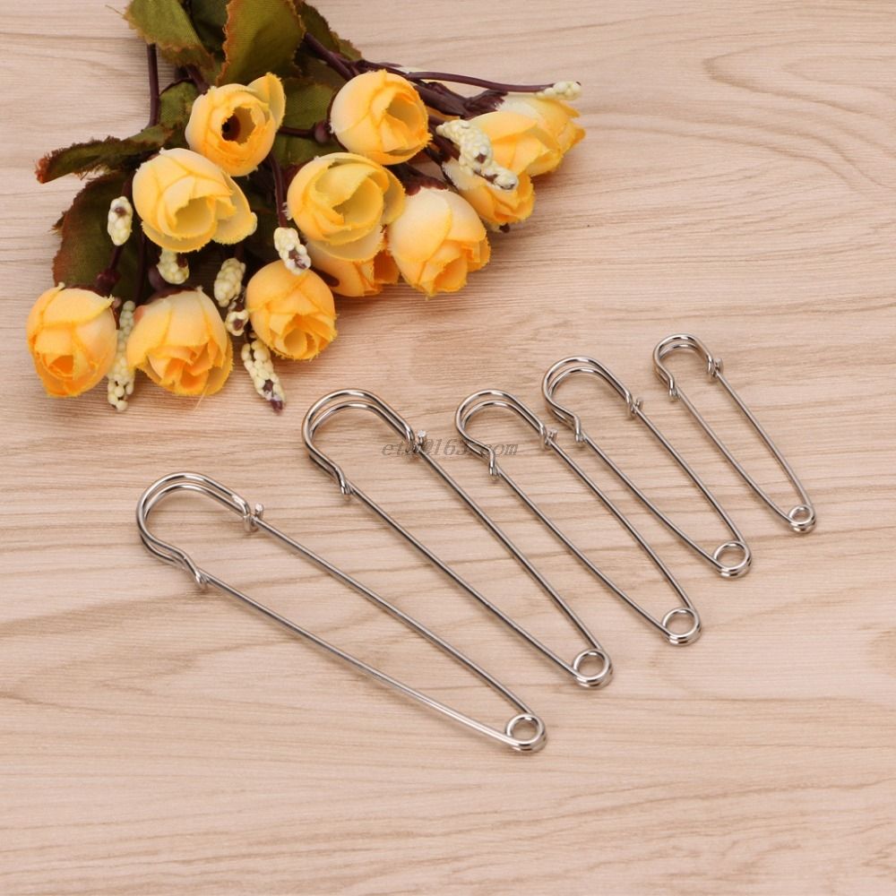 5pcs Heavy Duty Safety Pins Stainless Steel For Ki