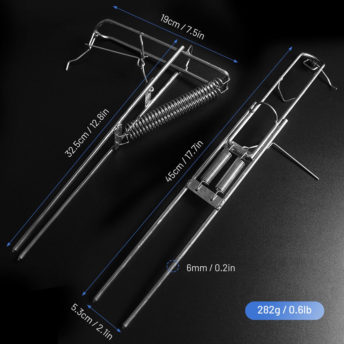 Foldable Automatic Fishing Rod Holder Stainless Steel