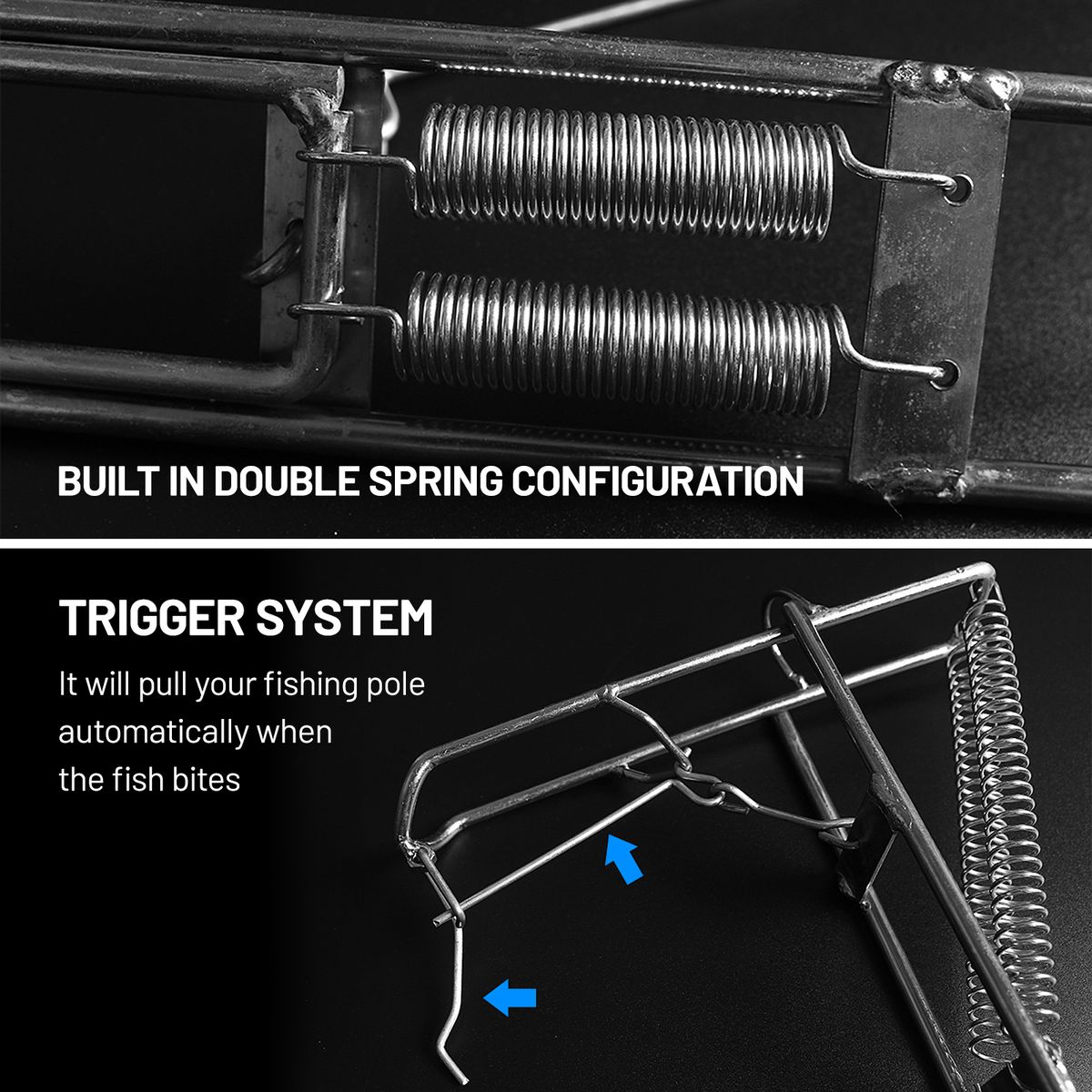 Foldable Automatic Fishing Rod Holder Stainless Steel