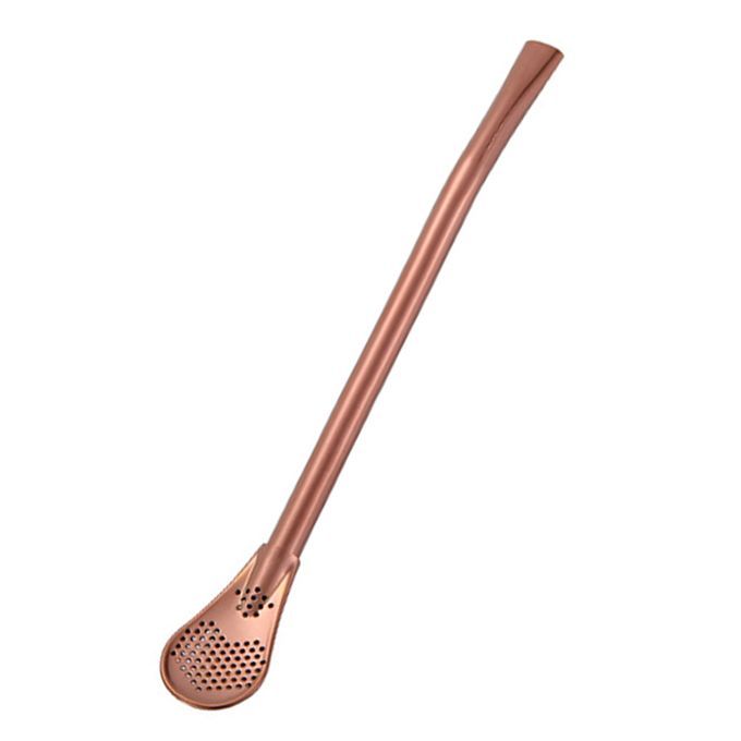 Stainless Steel Straw Spoon Reusable Drinking Spoon Straws