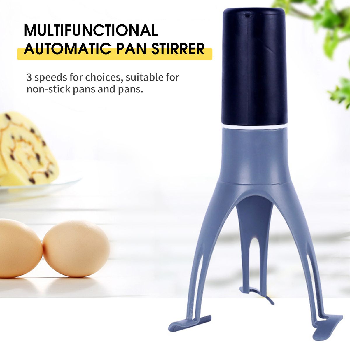 Automatic Pan Stirrer 3 Speeds Food Stirrer Portable Mini