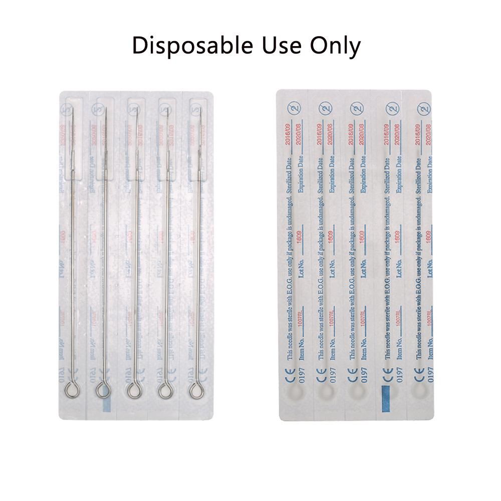 100pcs Mixed Tattoo Needle Set 1RL 3RL 5RL 7RL 9RL Stainless Steel Round Liner Professional Permanent Tattoo Tool Kit