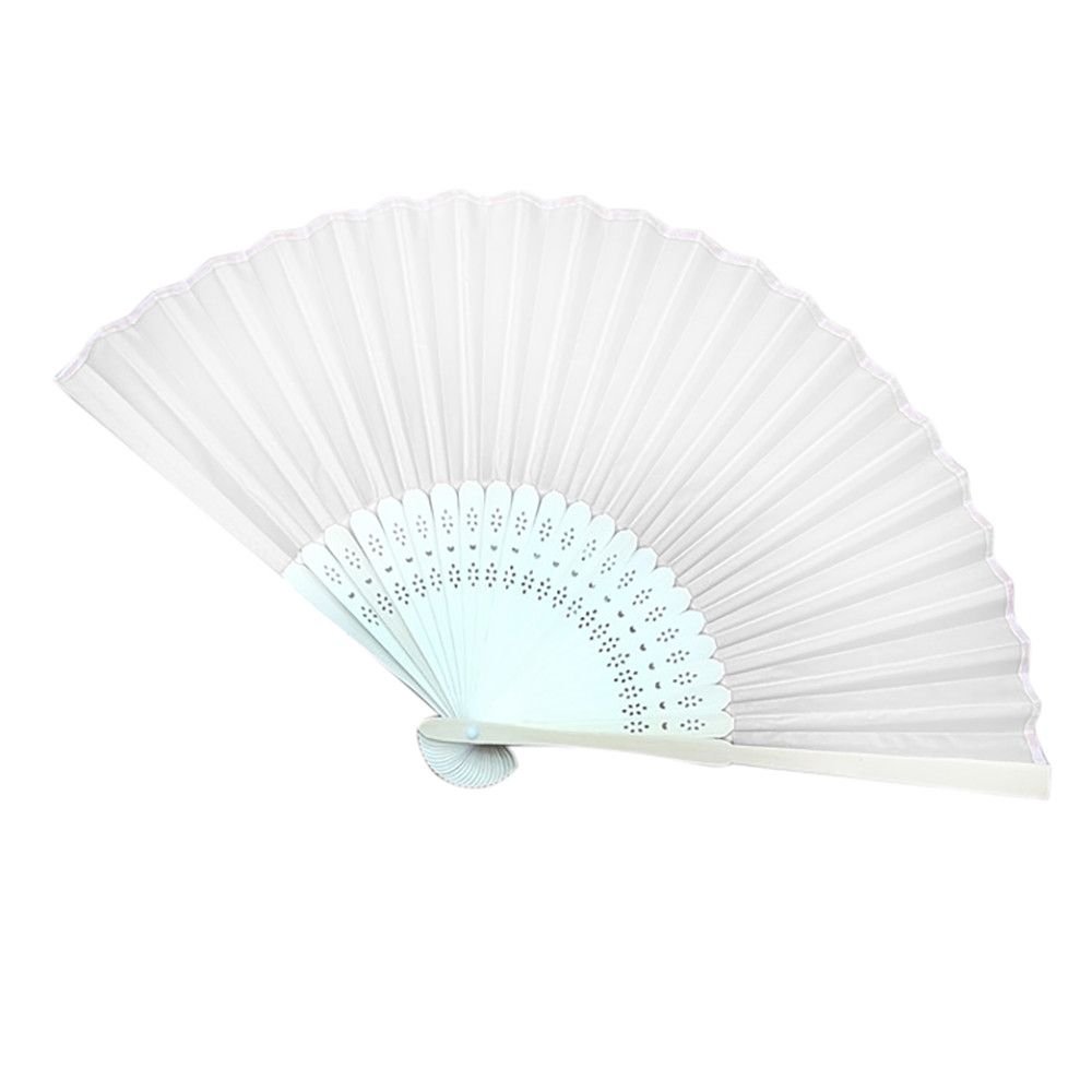 Wedding Folding Silk Summer Folding Crafts 1 Fan Style Pcs Solid Decor Fan Bamboo Chinese Fan Fans Hand Held Party Color