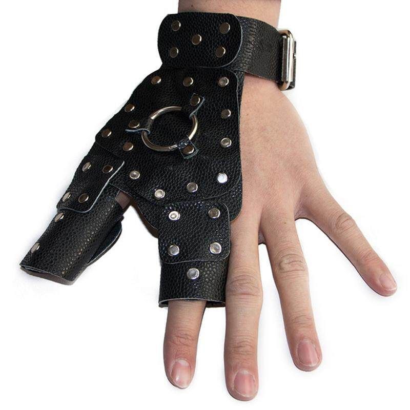 Leather Slingsho*t Catapult Dart Hunting Sh*oting Protective Hand Guard Glove Left/Right Hand