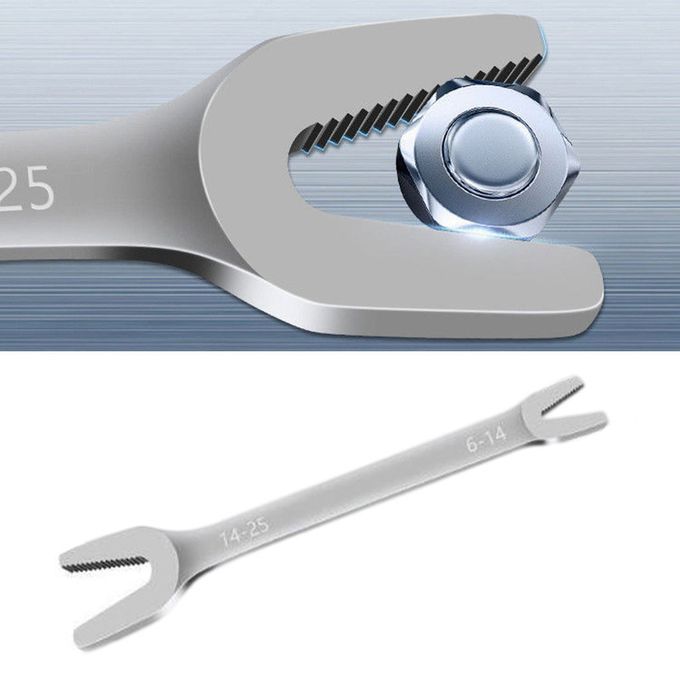 Y Shaped Wrench Spanner Universal Self-tightening Wrench White White