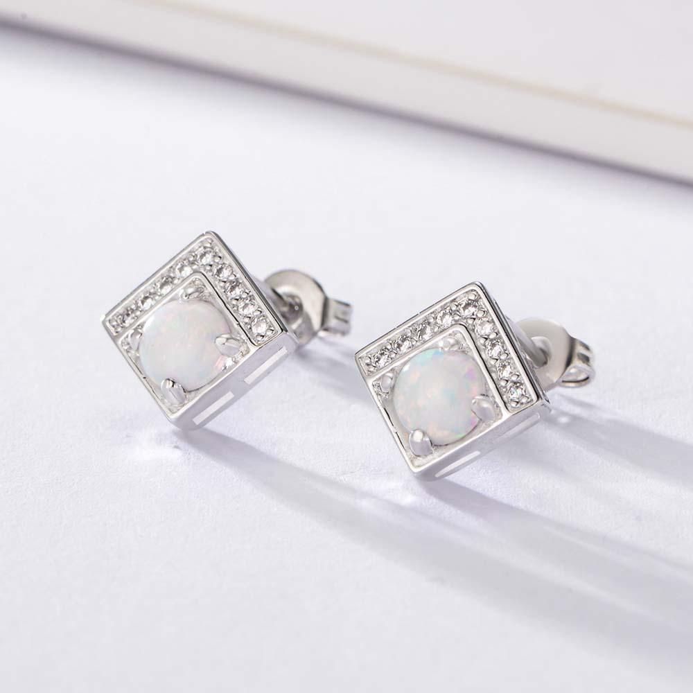 Original Design Opal Stud Earrings 2020 New Opal Earrings Colorful Gold European And Ameri