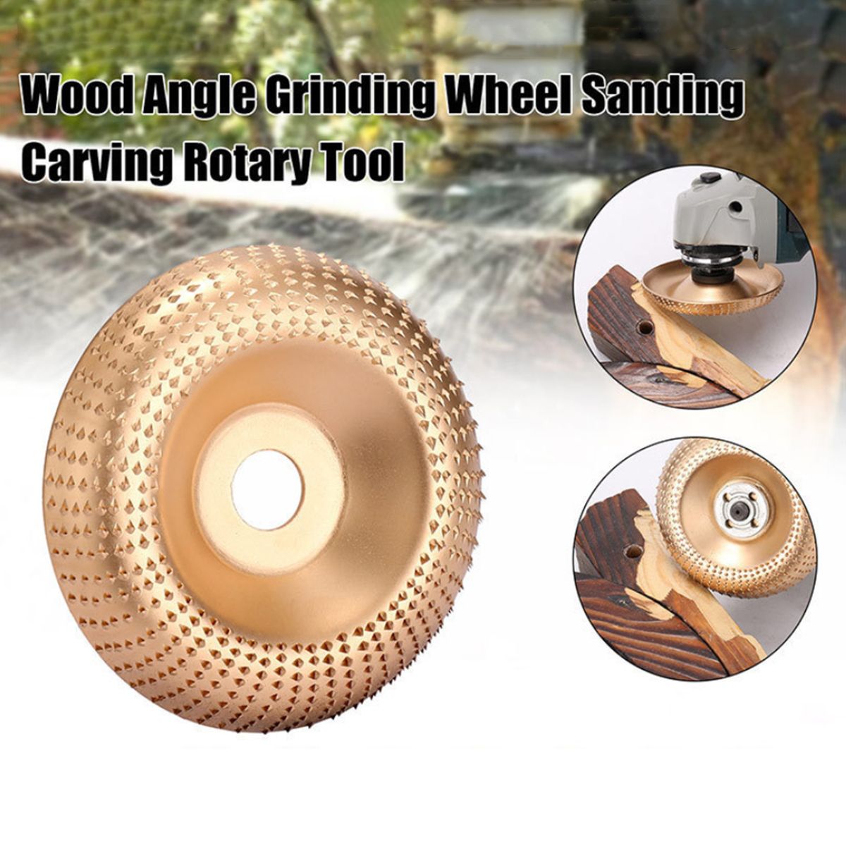 4'' Grinder Wheel Disc Wood Shaping Wheel Wood Grinding Disk
