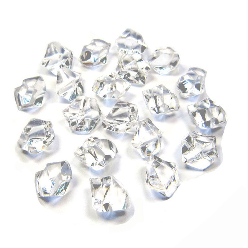 50 Pcs  Ice Cubes Acrylic Rock Diamond Crystals Treasure