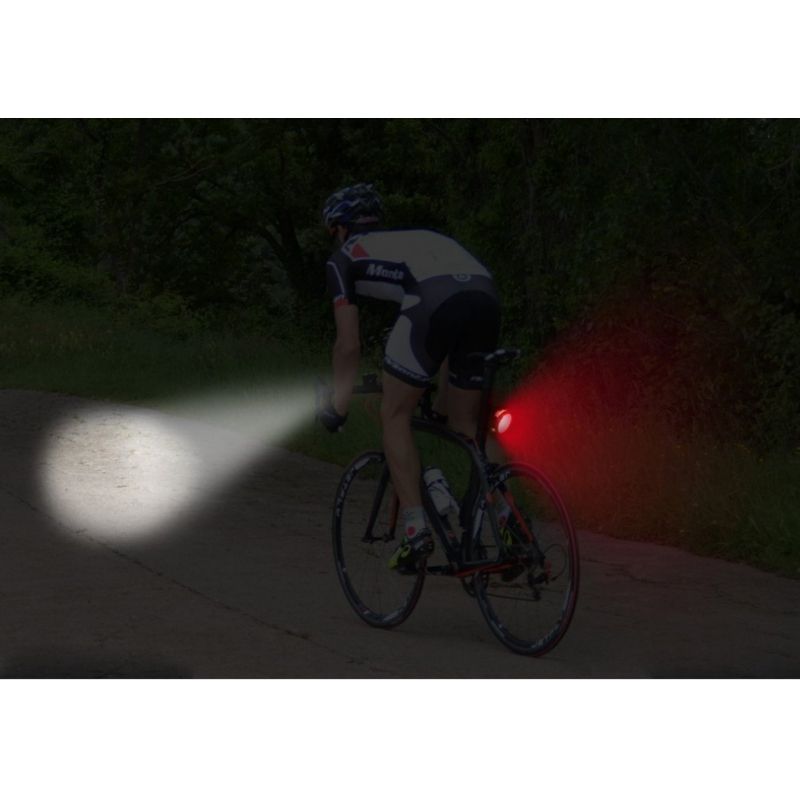 USB Rechargeable Bike Lights Set Head Tail Light Front+Tail Light