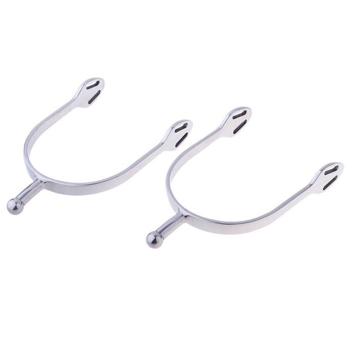 1 Pair Stainless Steel Equestrian Spurs English Horse Riding Spurs