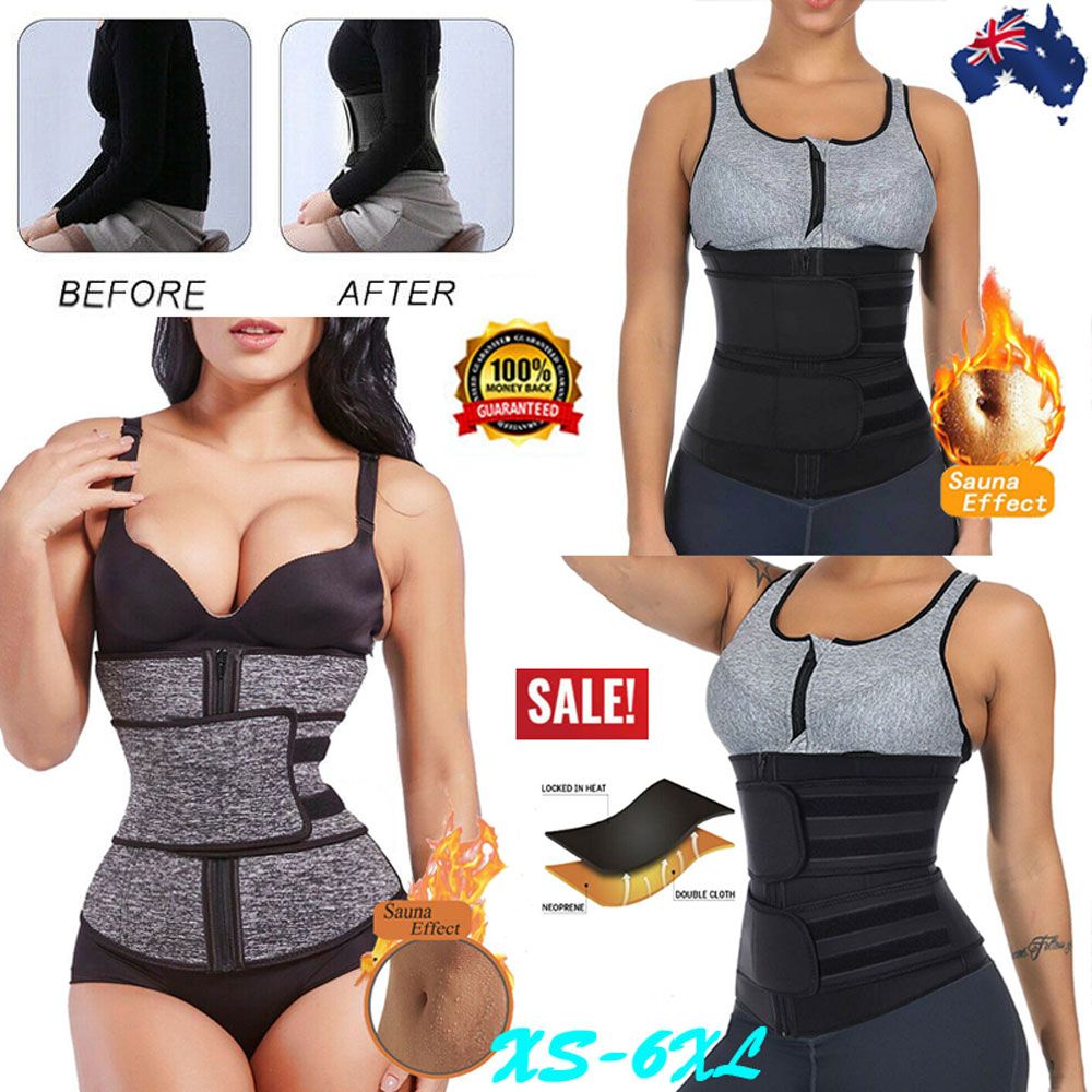 Weight Loss Tummy Waist Trainer Cincher Sweat Belt