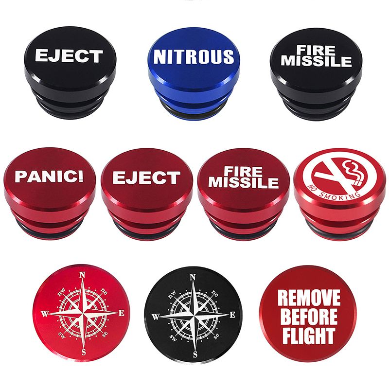 （No Smoking）12V Universal Car Cigarette  On Cover Accessories No Smoking Fire Missile Eject On Car Cigarette  Plug