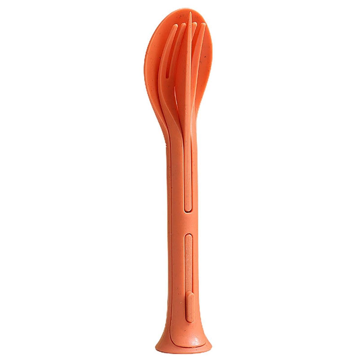 Kids Cutlery Set Portable 3-in-1 Travel Cutlery Set Japan for Home Orange