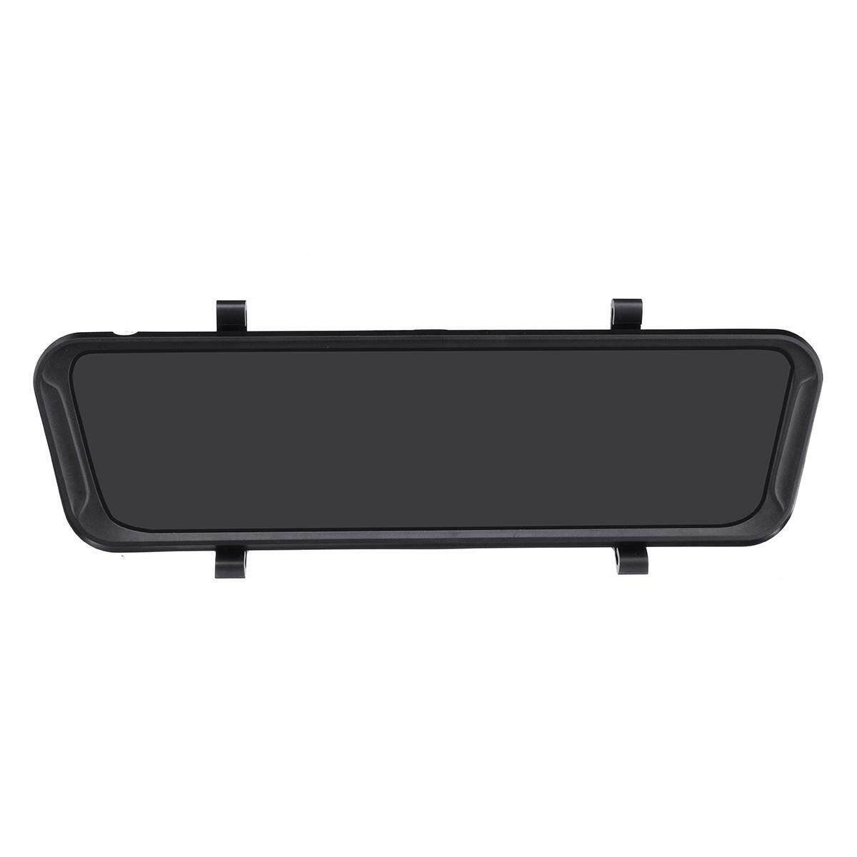 (9.66Inch-Full Touch Screen)1080P Gravity Sensing Front Back Dual Lens Rearview Night Vision Car Camera Mirror Display DVR On-Dash Camcorde Stream Media Car Recorder Follow Us Get Voucher