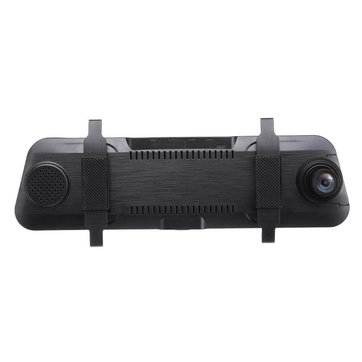 (9.66Inch-Full Touch Screen)1080P Gravity Sensing Front Back Dual Lens Rearview Night Vision Car Camera Mirror Display DVR On-Dash Camcorde Stream Media Car Recorder Follow Us Get Voucher