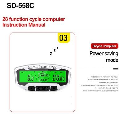 Bicycle Computer Digital LCD Road Speedometer Stopwatch