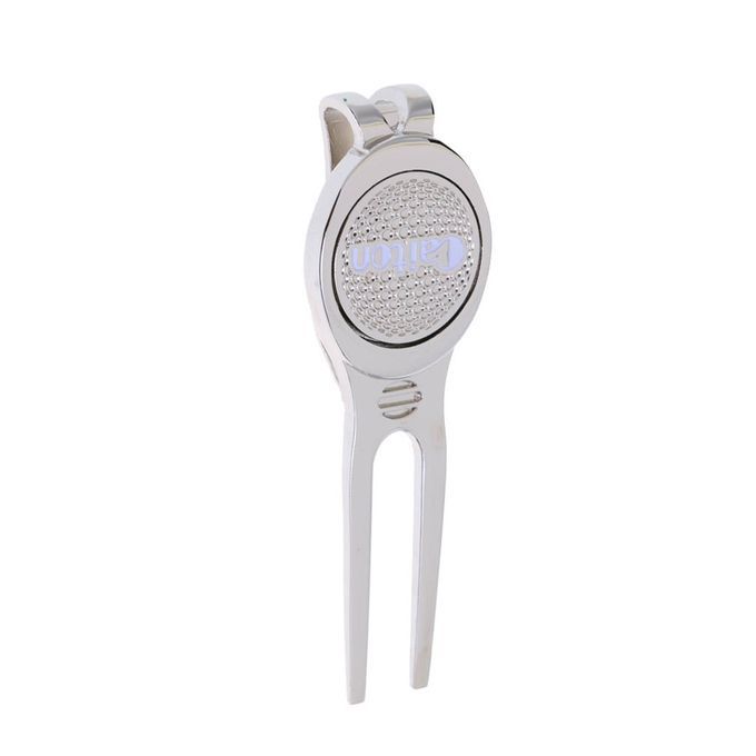 Silver Golf Divot Tool Pitchmark Repairer With Magnetic Ball Marker 3#