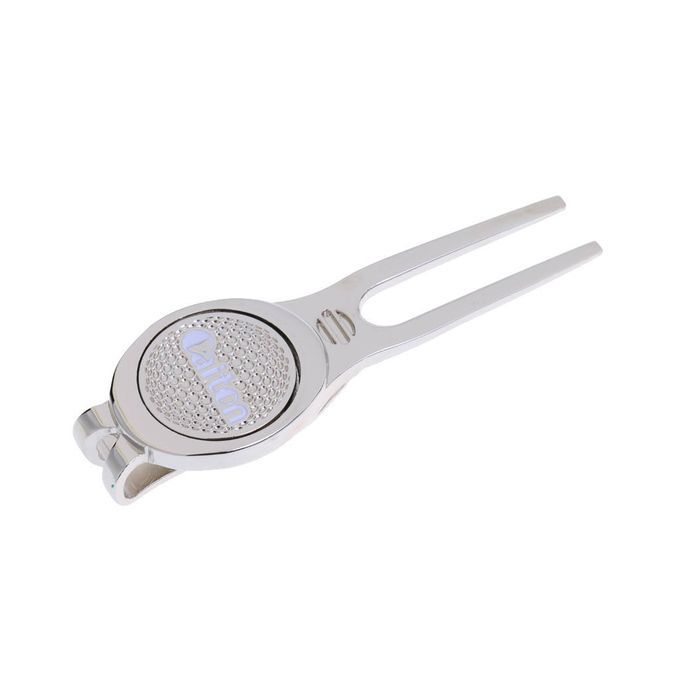 Silver Golf Divot Tool Pitchmark Repairer With Magnetic Ball Marker 3#