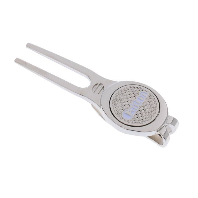 Silver Golf Divot Tool Pitchmark Repairer With Magnetic Ball Marker 3#