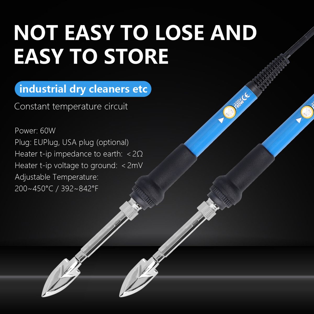 60W Mini Adjustable Temperature Leather Wrinkle Removal
