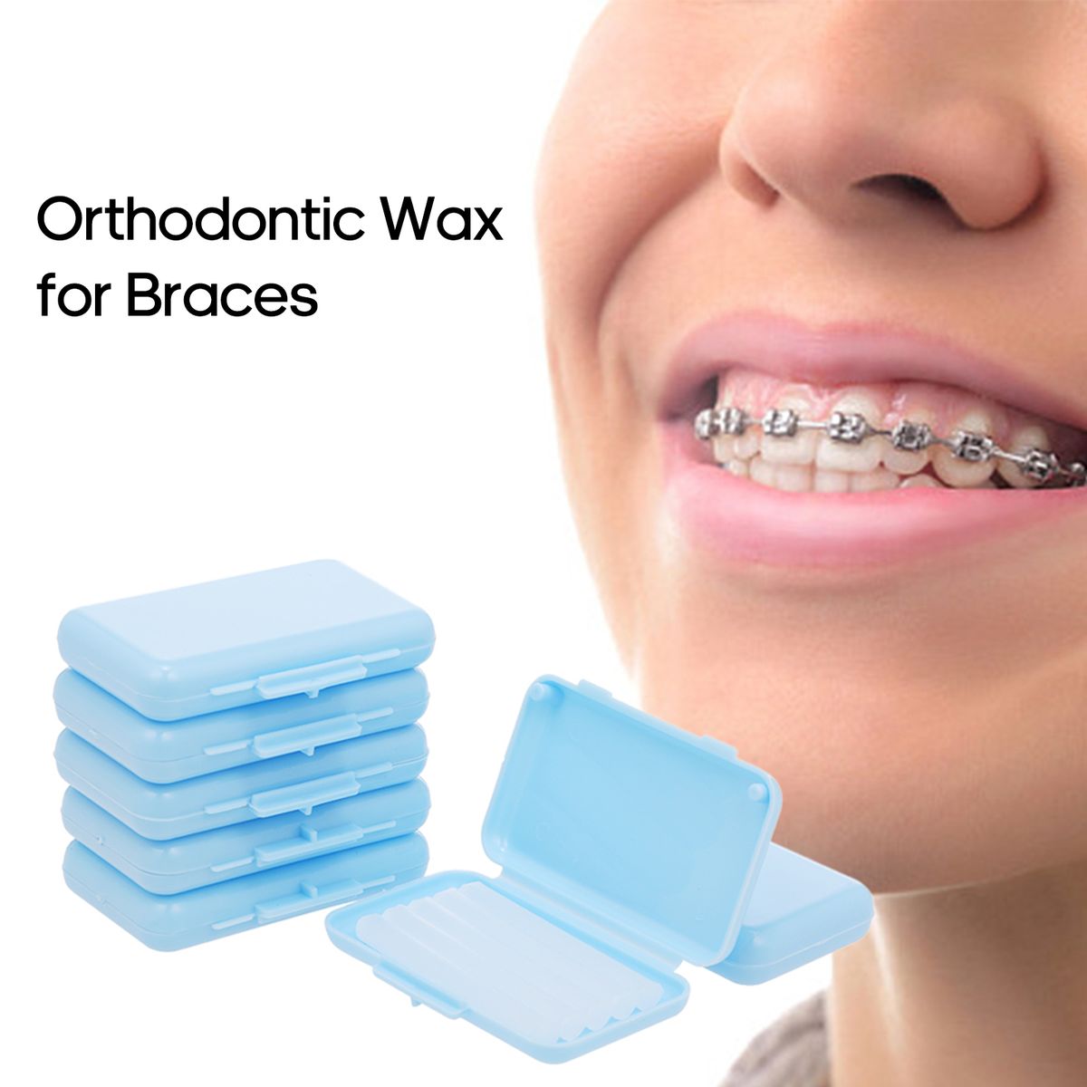 Teeth Wax Pain Relief For Orthodontic Braces Wearers 1 Box